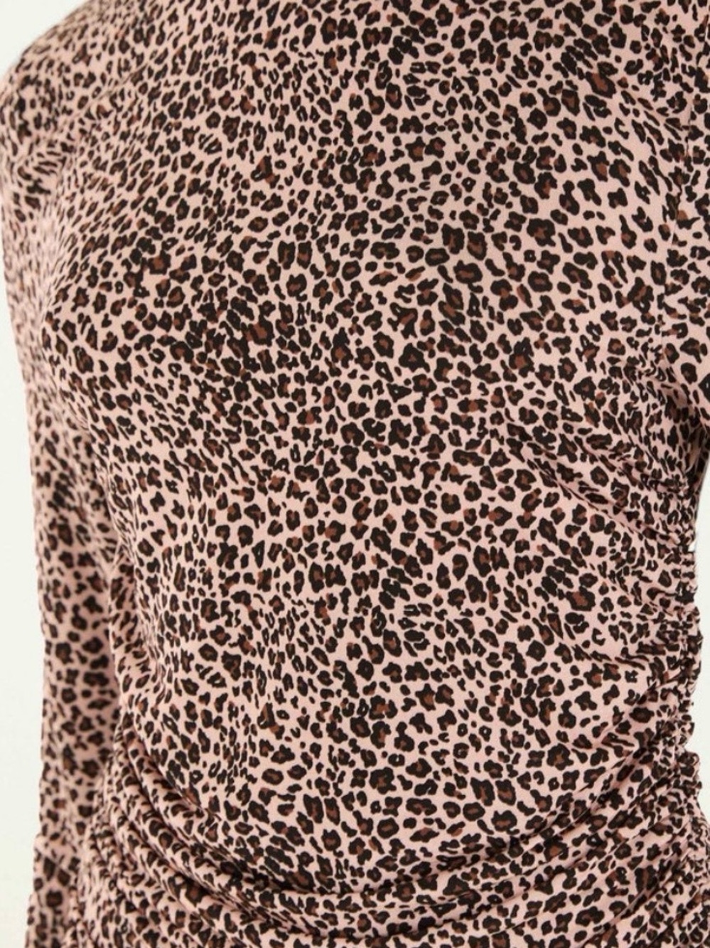 FARM Rio Pink and Brown Leopard Print Long Sleeve Top brand new with tags